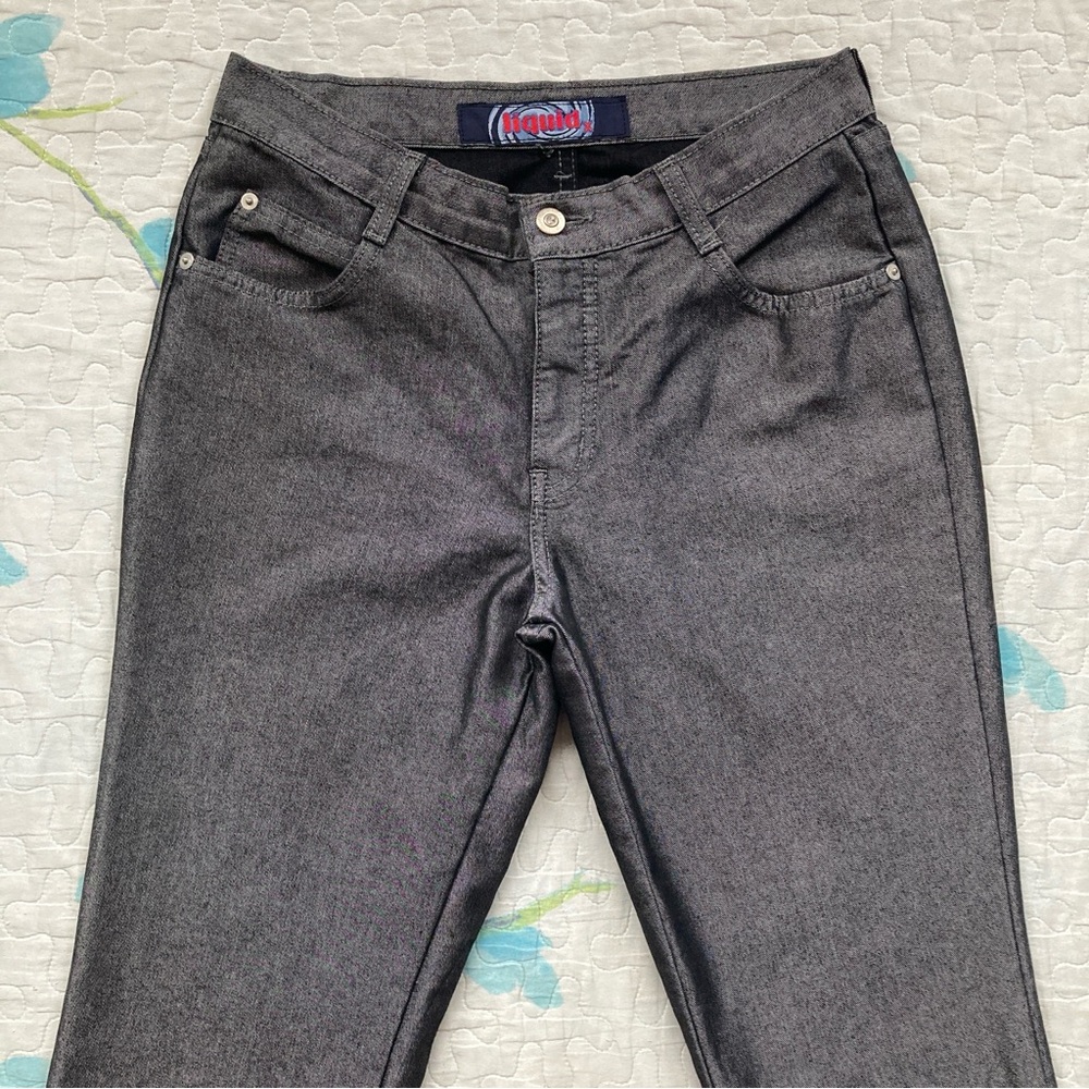 Vintage 90s Silver Flared Pants 🪙 - Picture 4 of 7